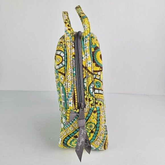 Vera Bradley Lunch Bunch Lemon Parfait Yellow Paisley Lined Lunch Bag - Picture 4 of 13